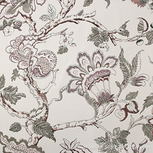 Embroidered Floral Pattern Window Curtain
